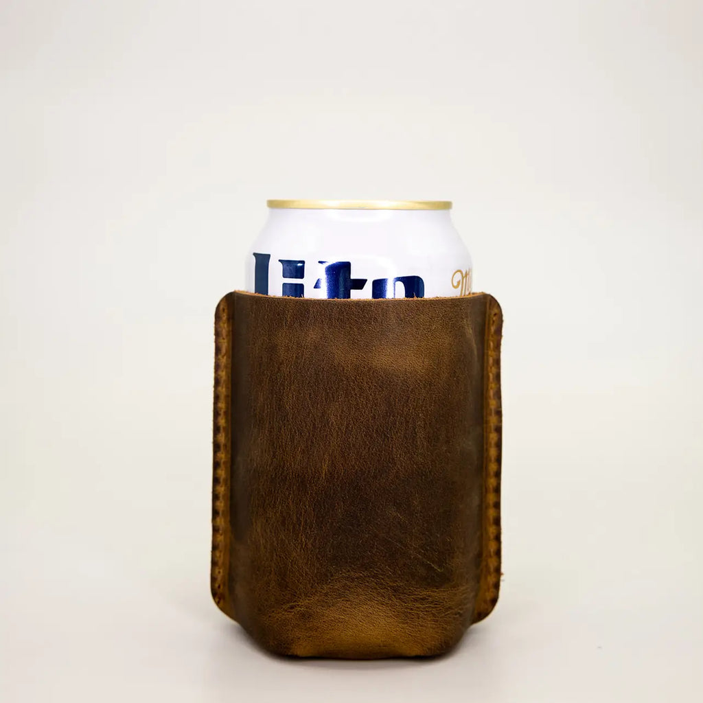 Personalized Leather Can Coolers