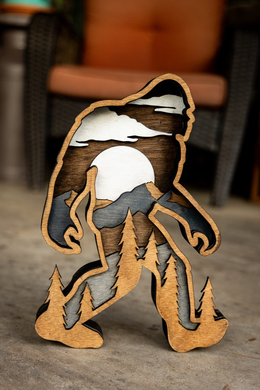 3D Bigfoot Decor