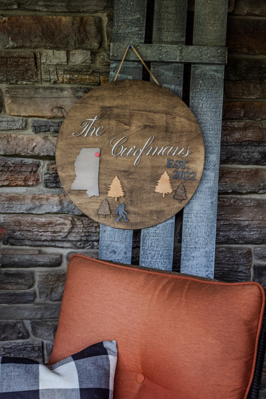 Personalized Welcome Sign