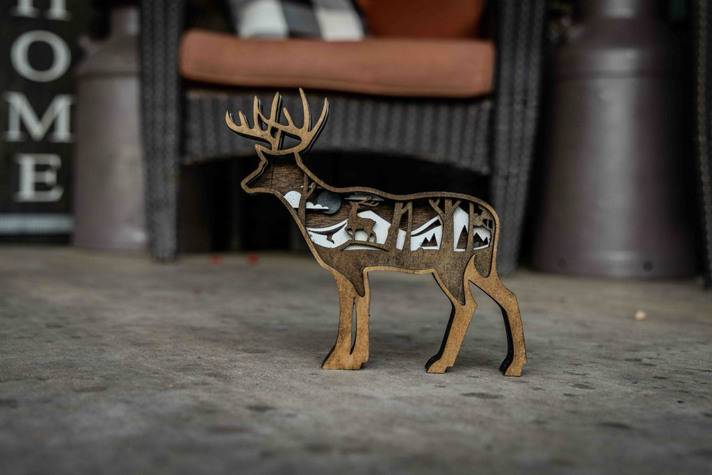 3D Deer Decor