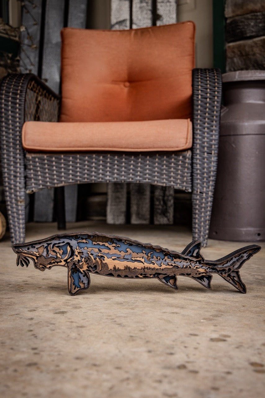 3D Sturgeon Decor