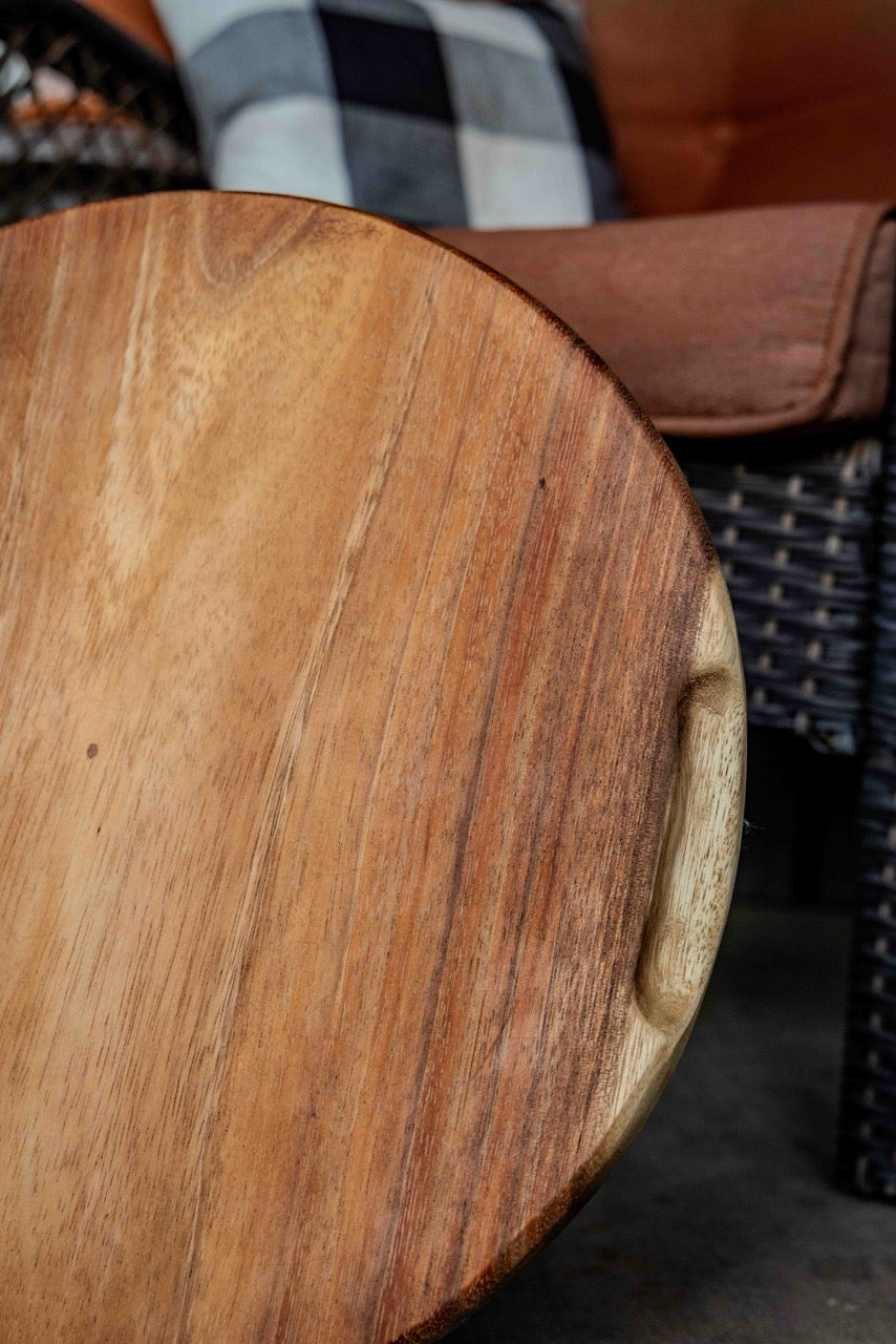 Personalized Large Round Charcuterie Board