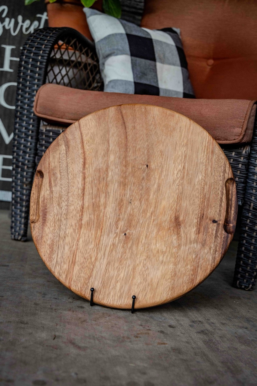 Personalized Large Round Charcuterie Board