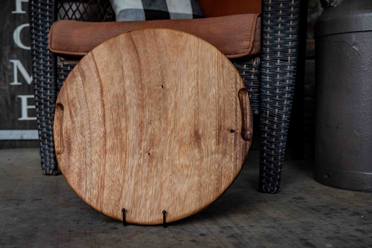 Personalized Large Round Charcuterie Board