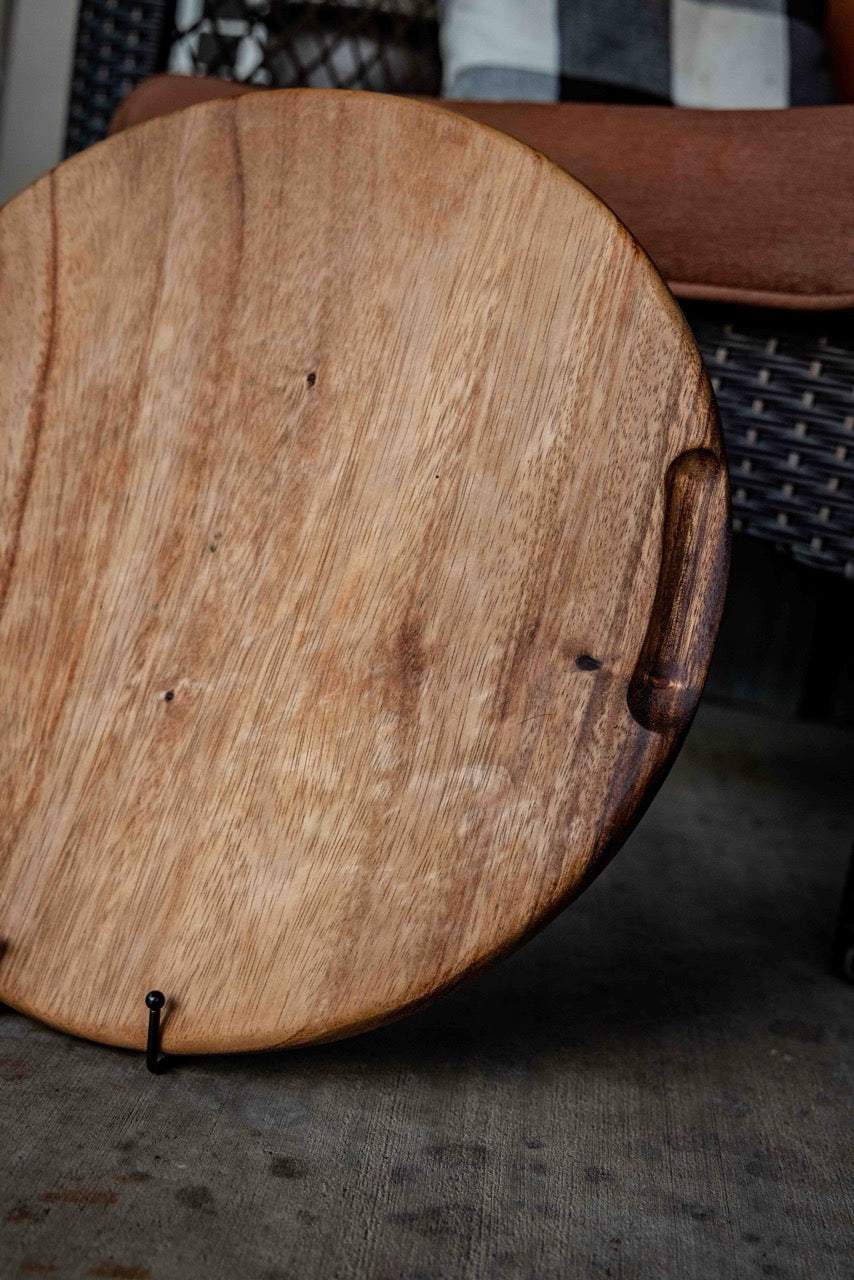 Personalized Large Round Charcuterie Board