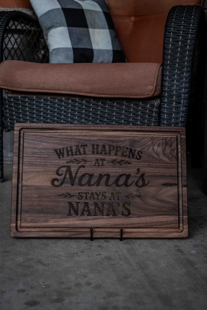 Personalized Walnut or Cherry Cutting Board