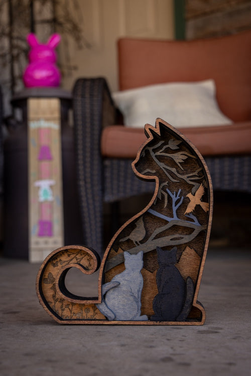 3D Cat Decor