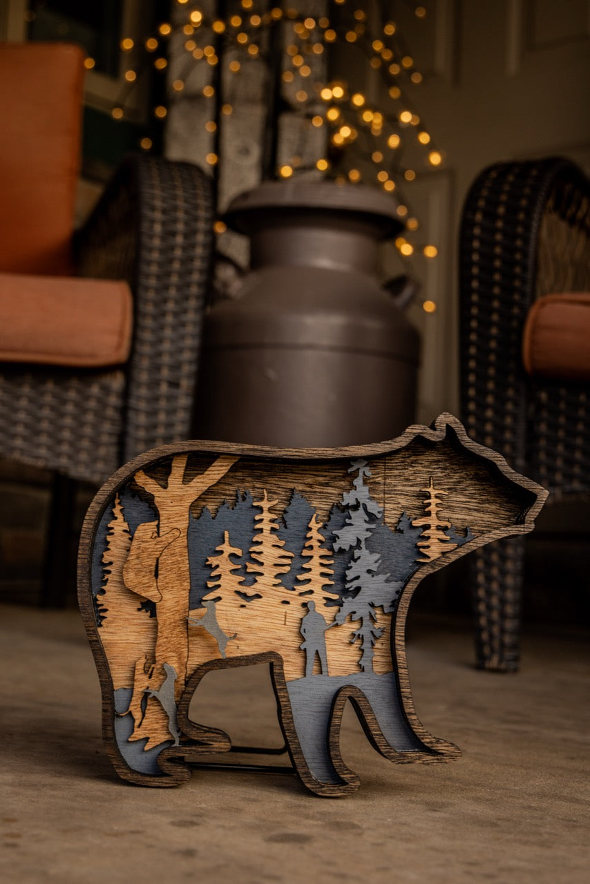 Backcountry Chase - 3D Bear Decor