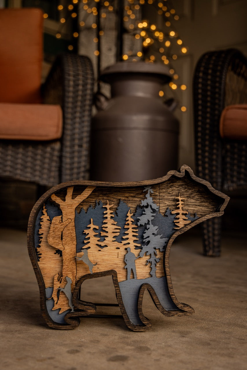 Backcountry Chase - 3D Bear Decor