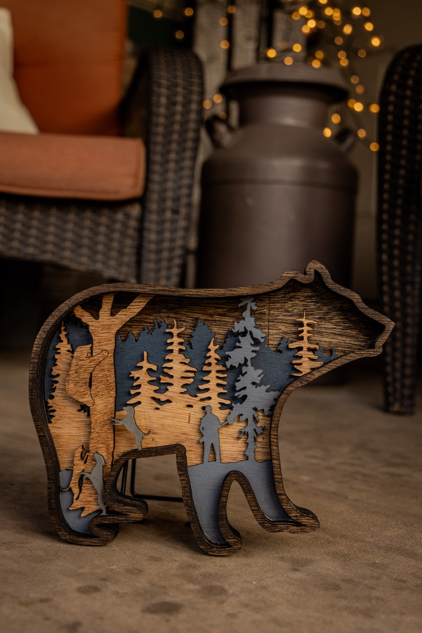 Backcountry Chase - 3D Bear Decor