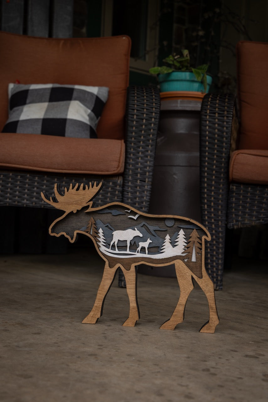 3D Moose Decor