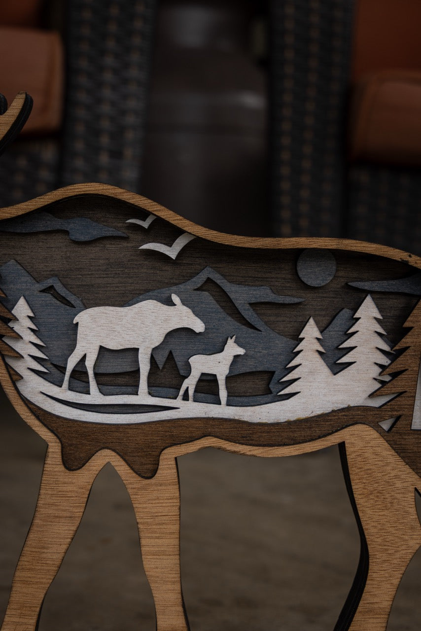 3D Moose Decor