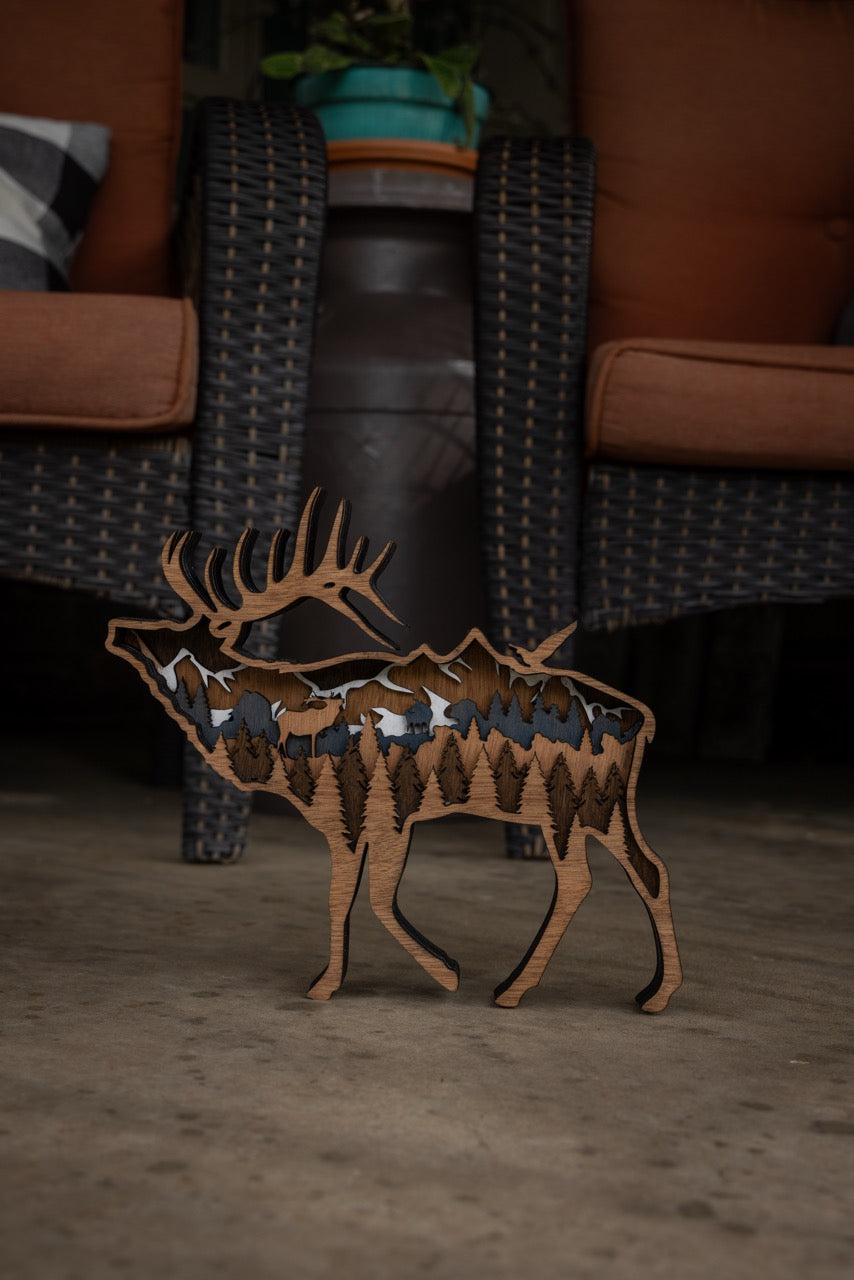 3D Elk Decor