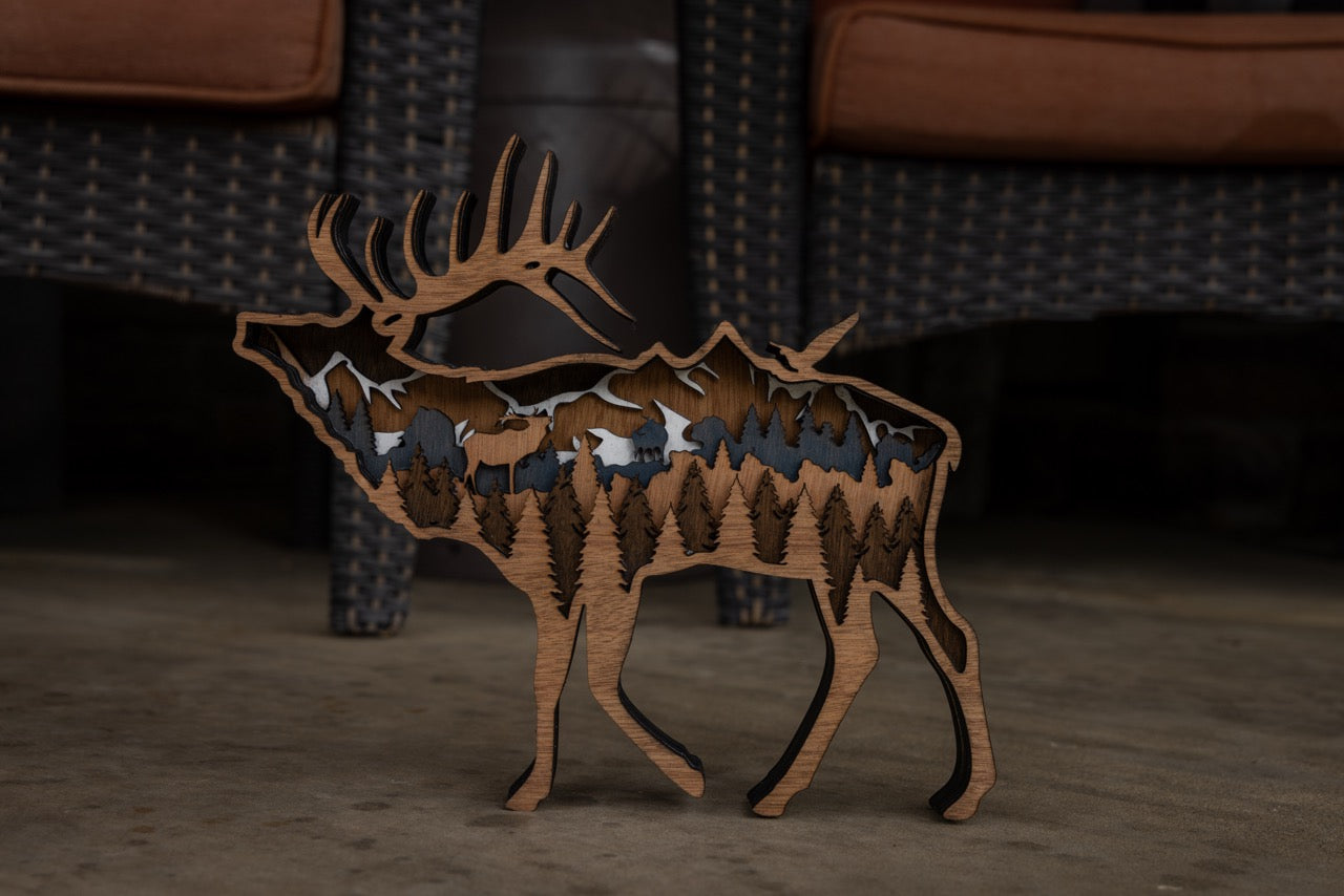 3D Elk Decor