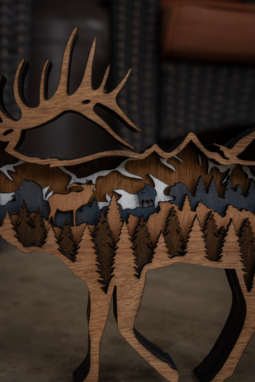 3D Elk Decor
