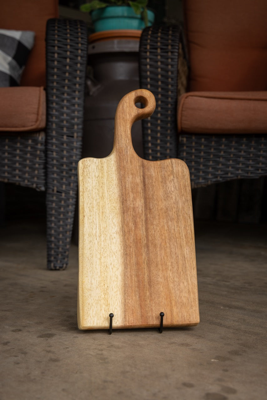 Personalized Small Walnut Board with Handle