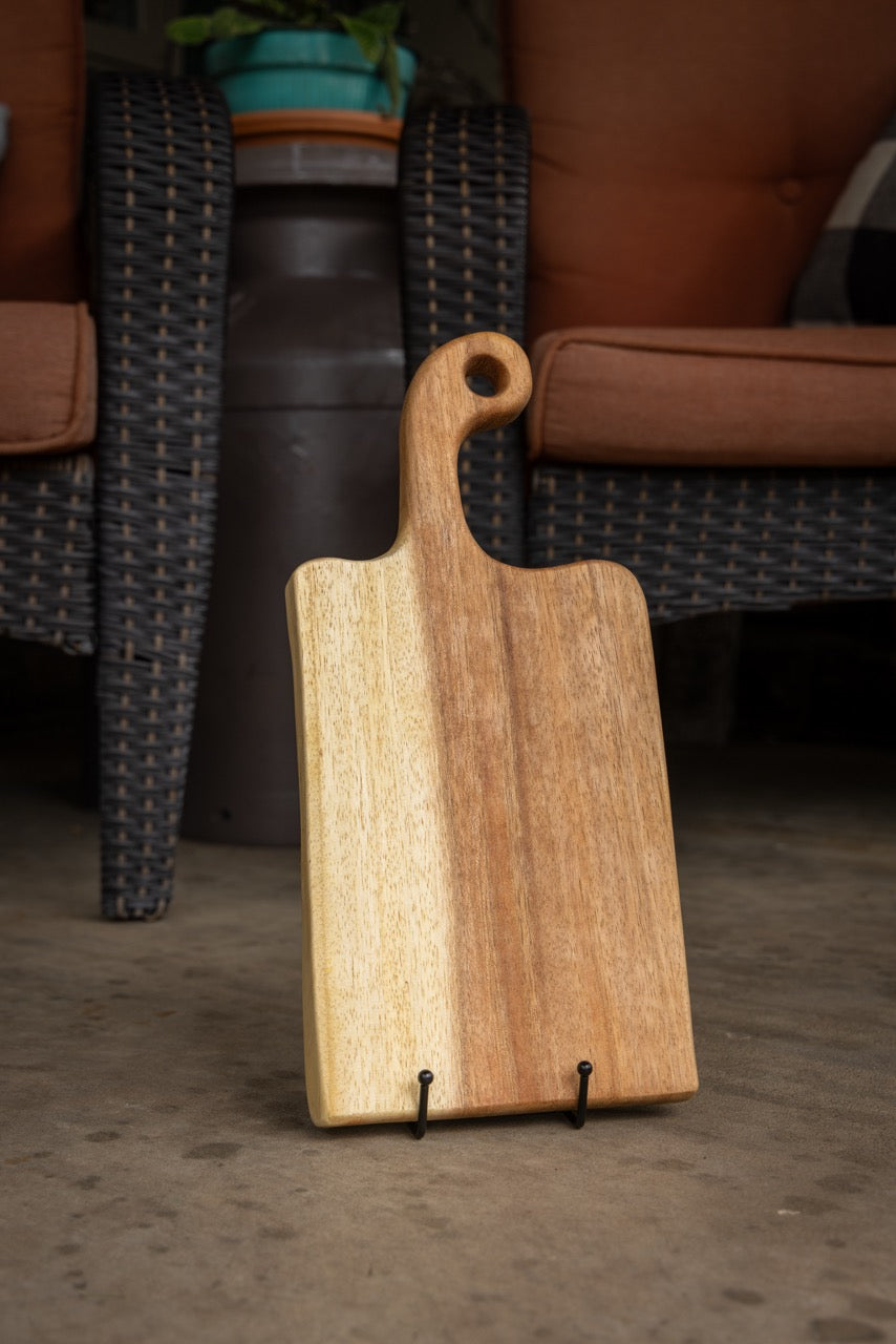 Personalized Small Walnut Board with Handle