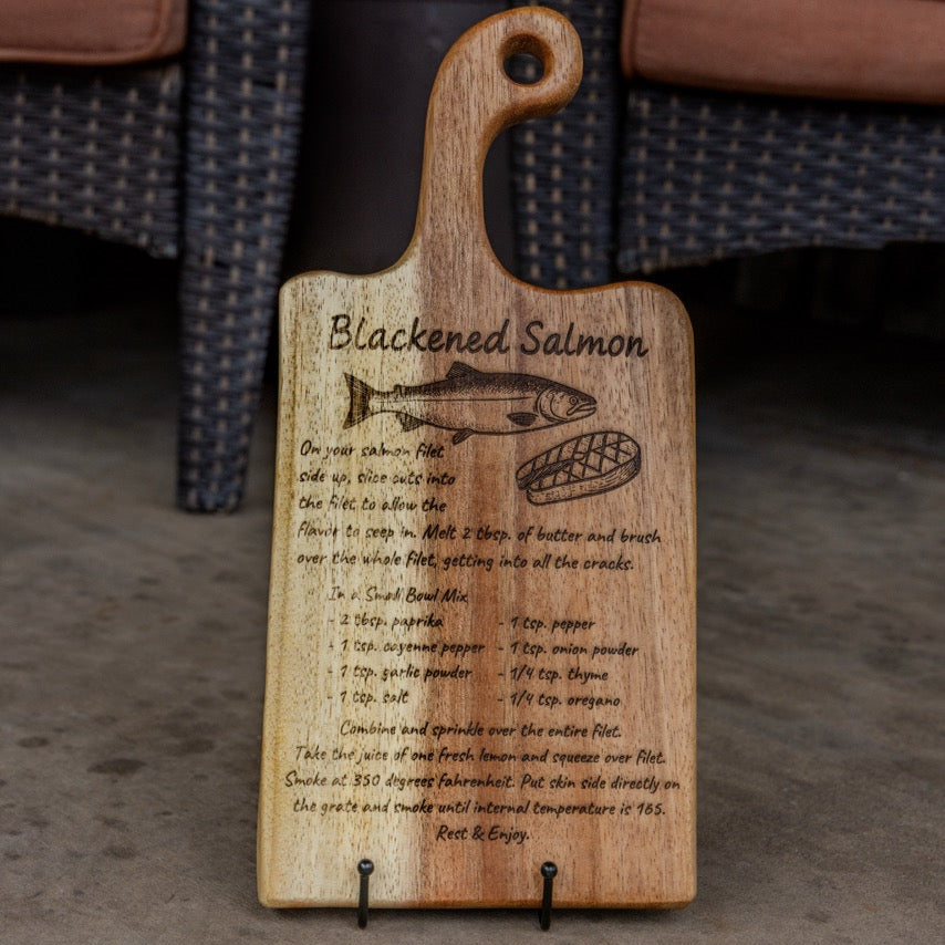 Personalized Small Walnut Board with Handle