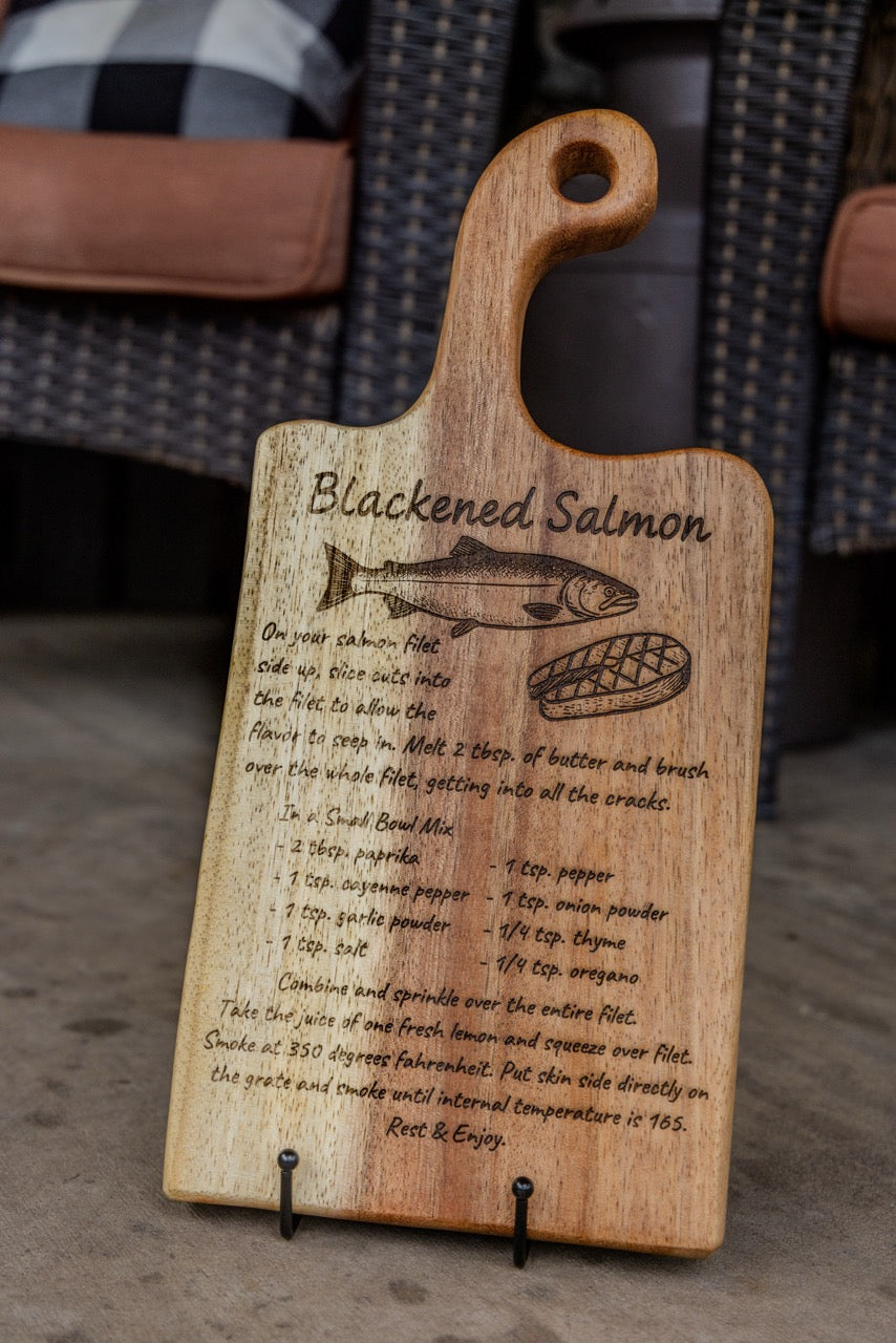 Personalized Small Walnut Board with Handle