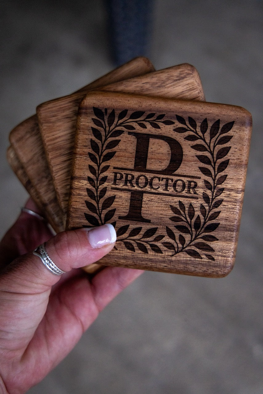 Walnut Coasters (Set of 4)