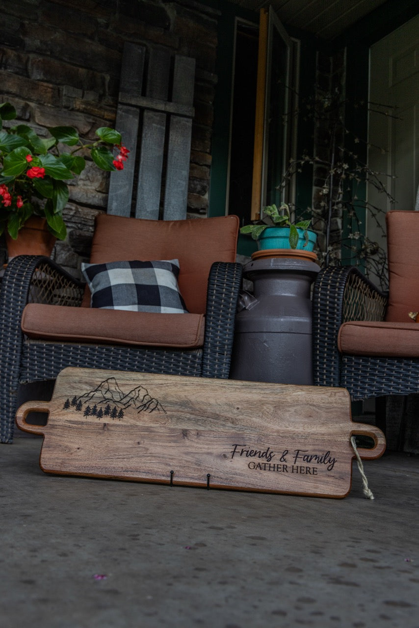 Mountain Scene Serving Board - Ready to Ship