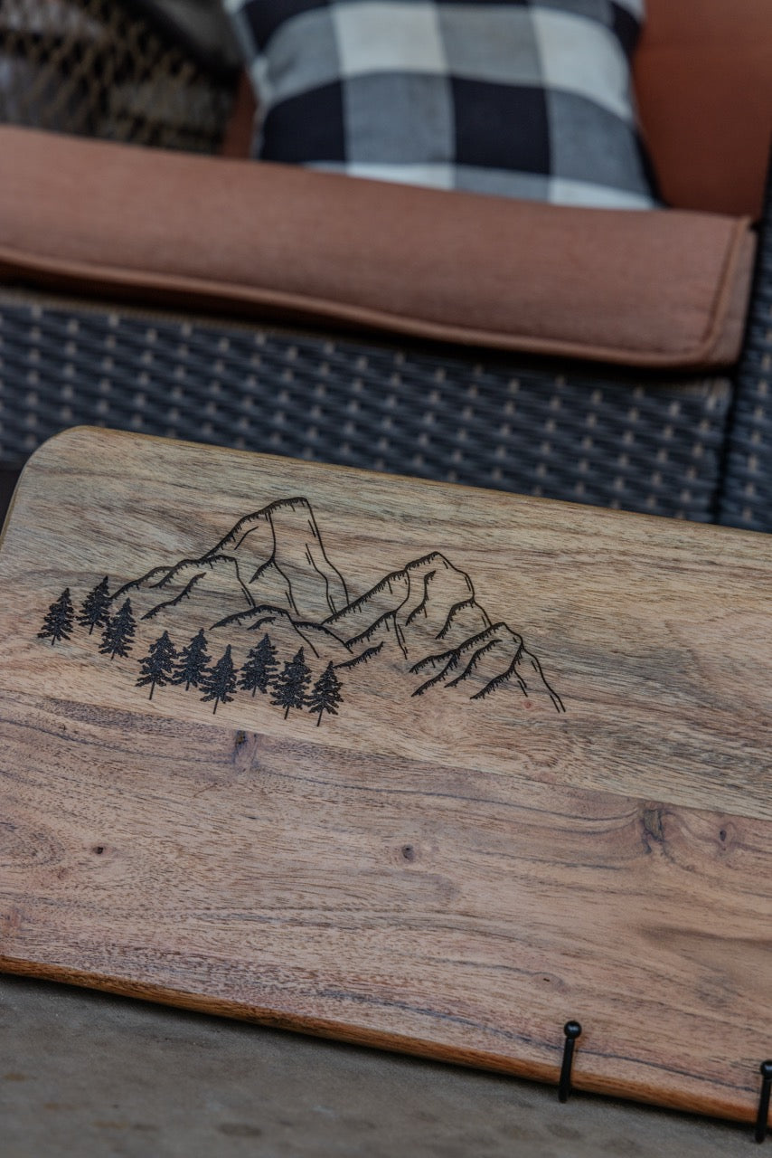 Mountain Scene Serving Board - Ready to Ship