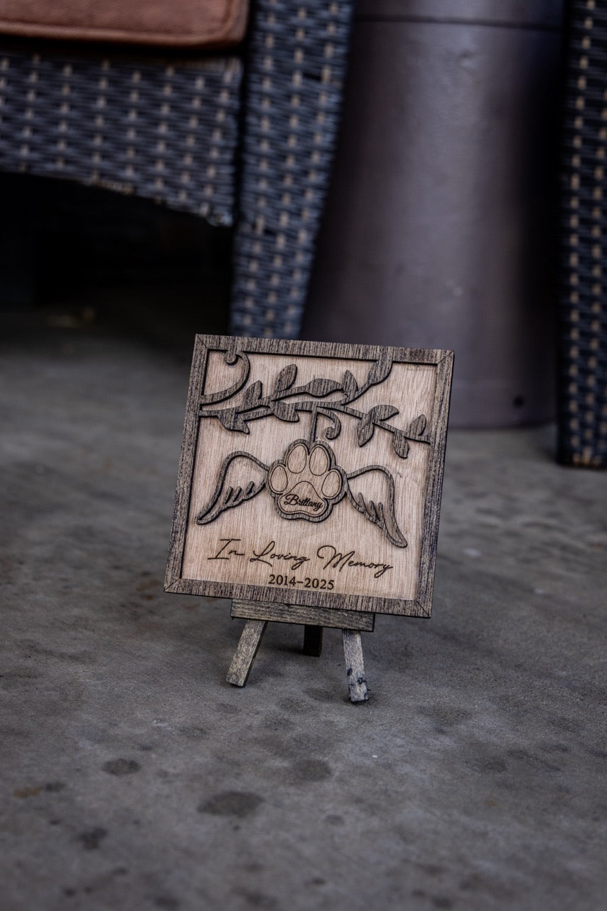 Pet Memorial Plaque