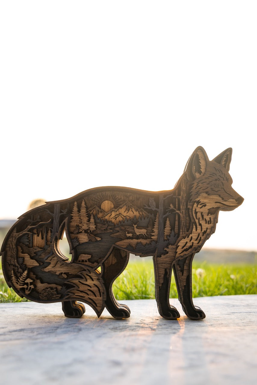 3D Fox Decor