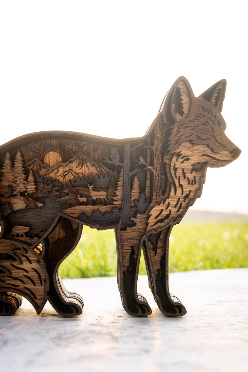 3D Fox Decor
