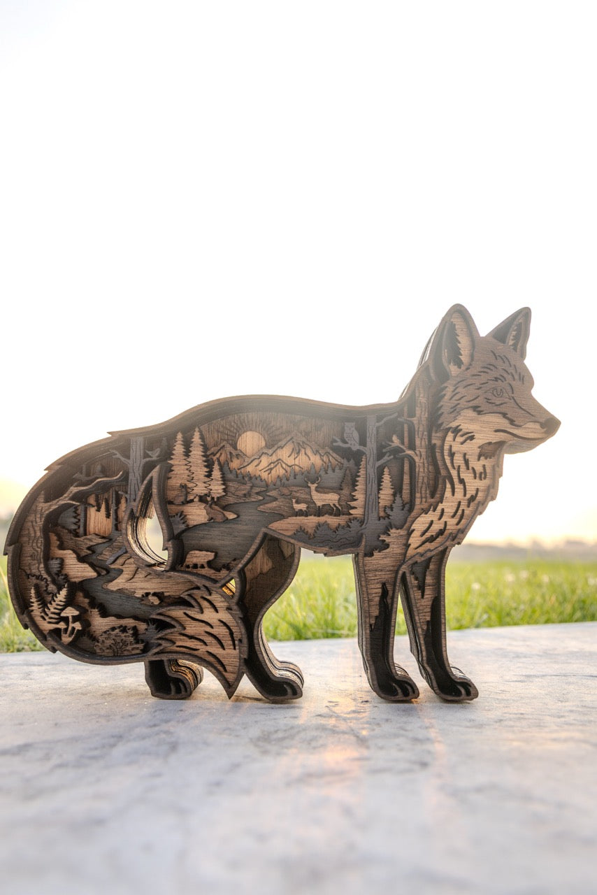 3D Fox Decor
