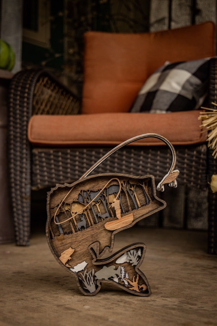 3D Largemouth Bass Decor
