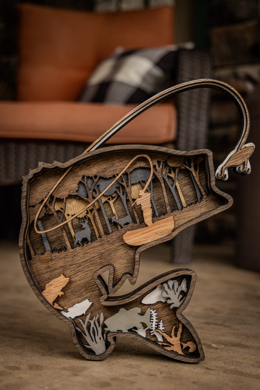 3D Largemouth Bass Decor