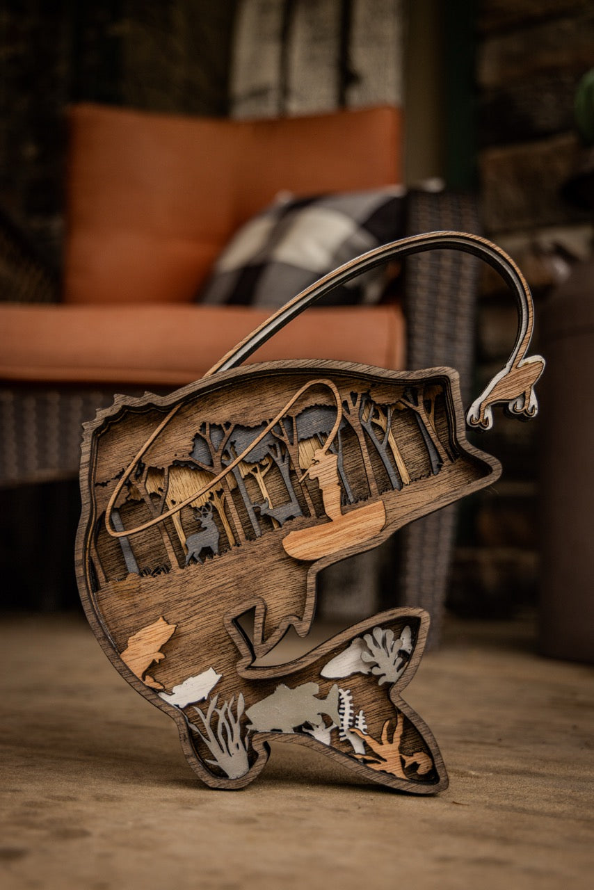 3D Largemouth Bass Decor