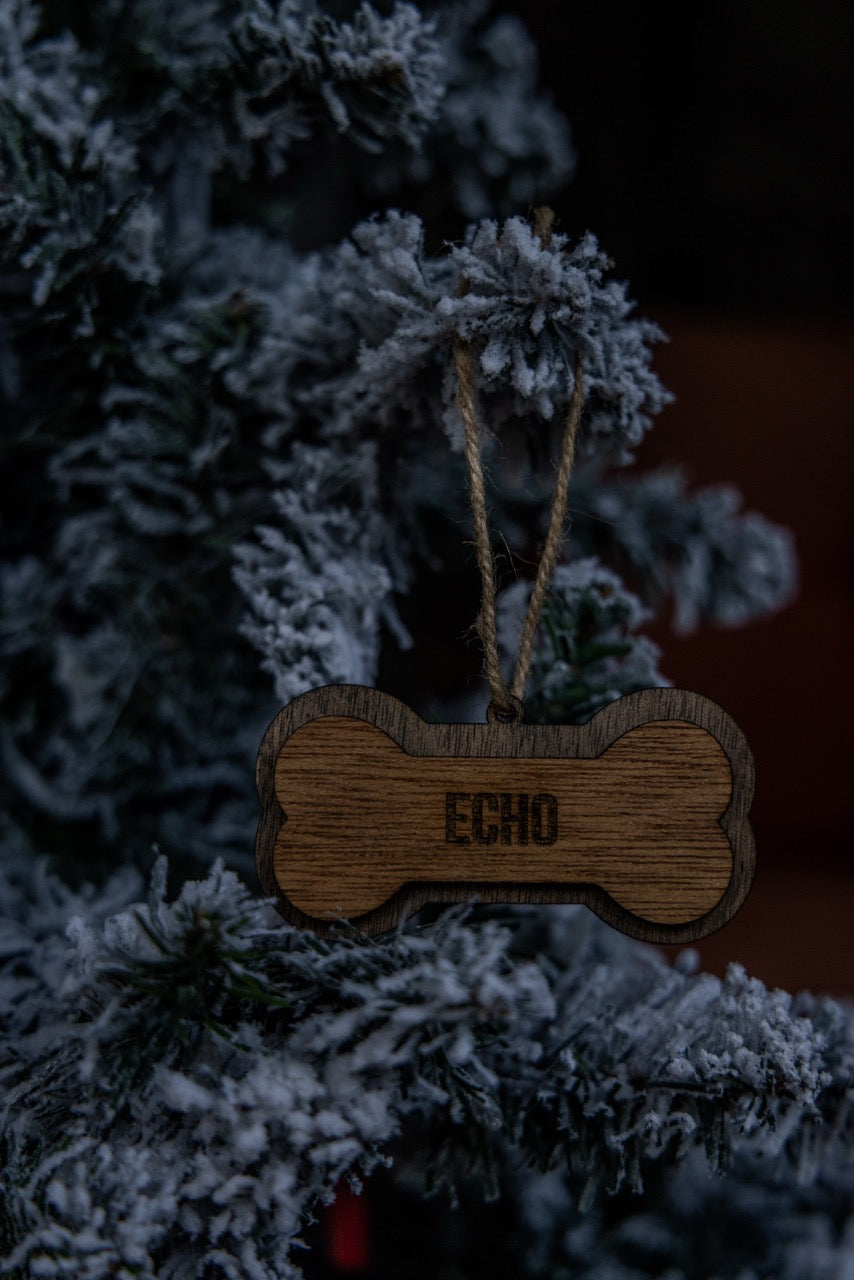Customizable Dog Bone Ornament