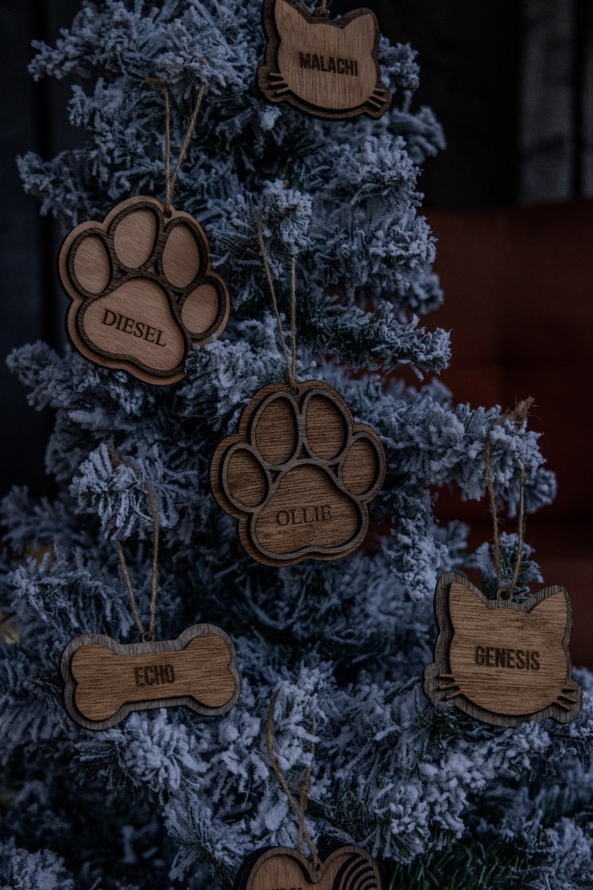 Customizable Dog Bone Ornament