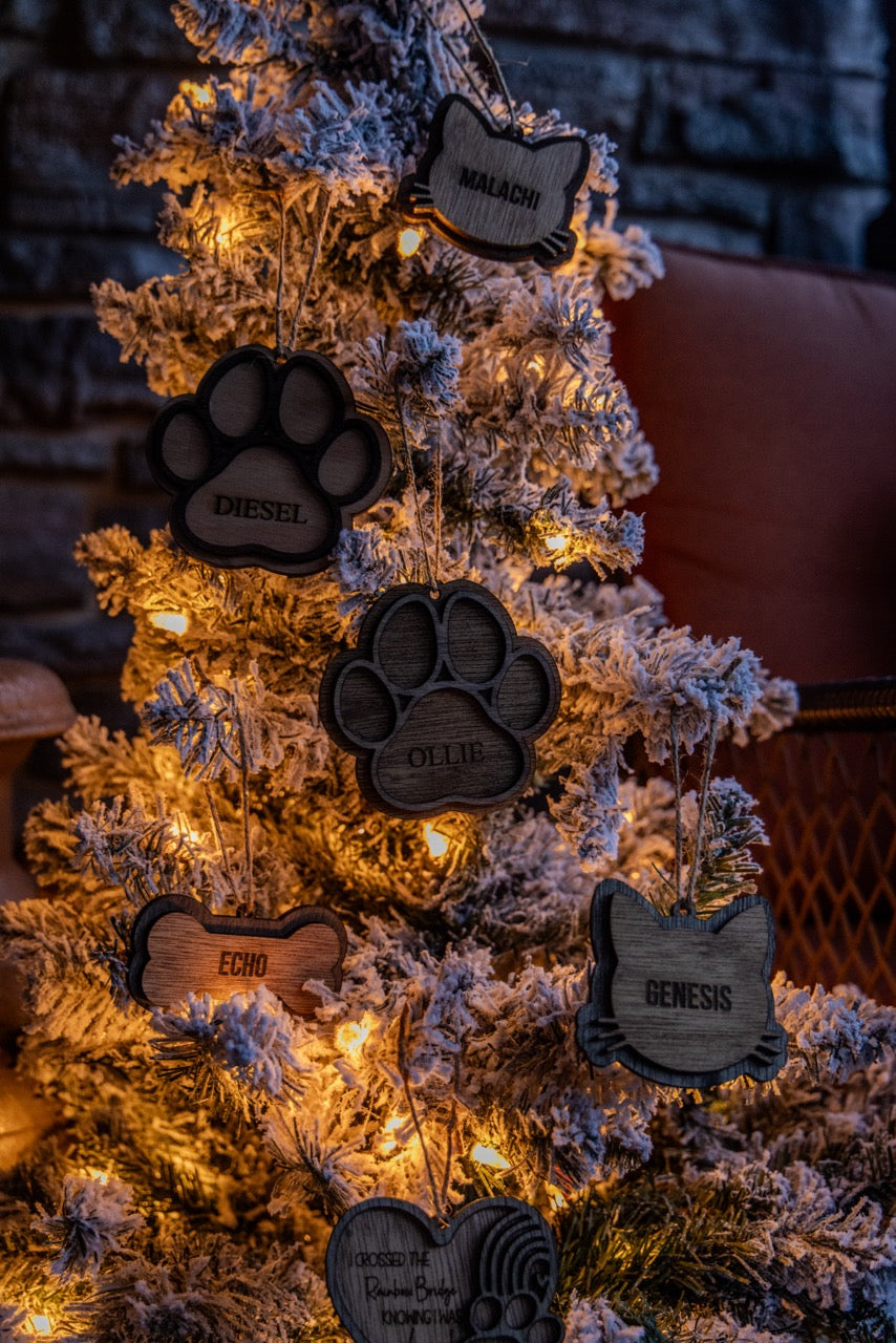 Customizable Dog Bone Ornament