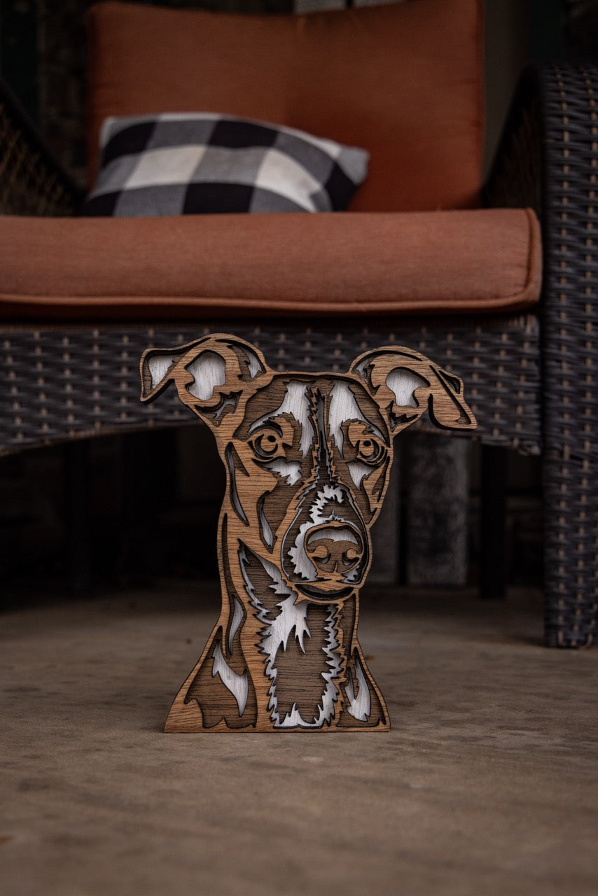 3D Greyhound Art