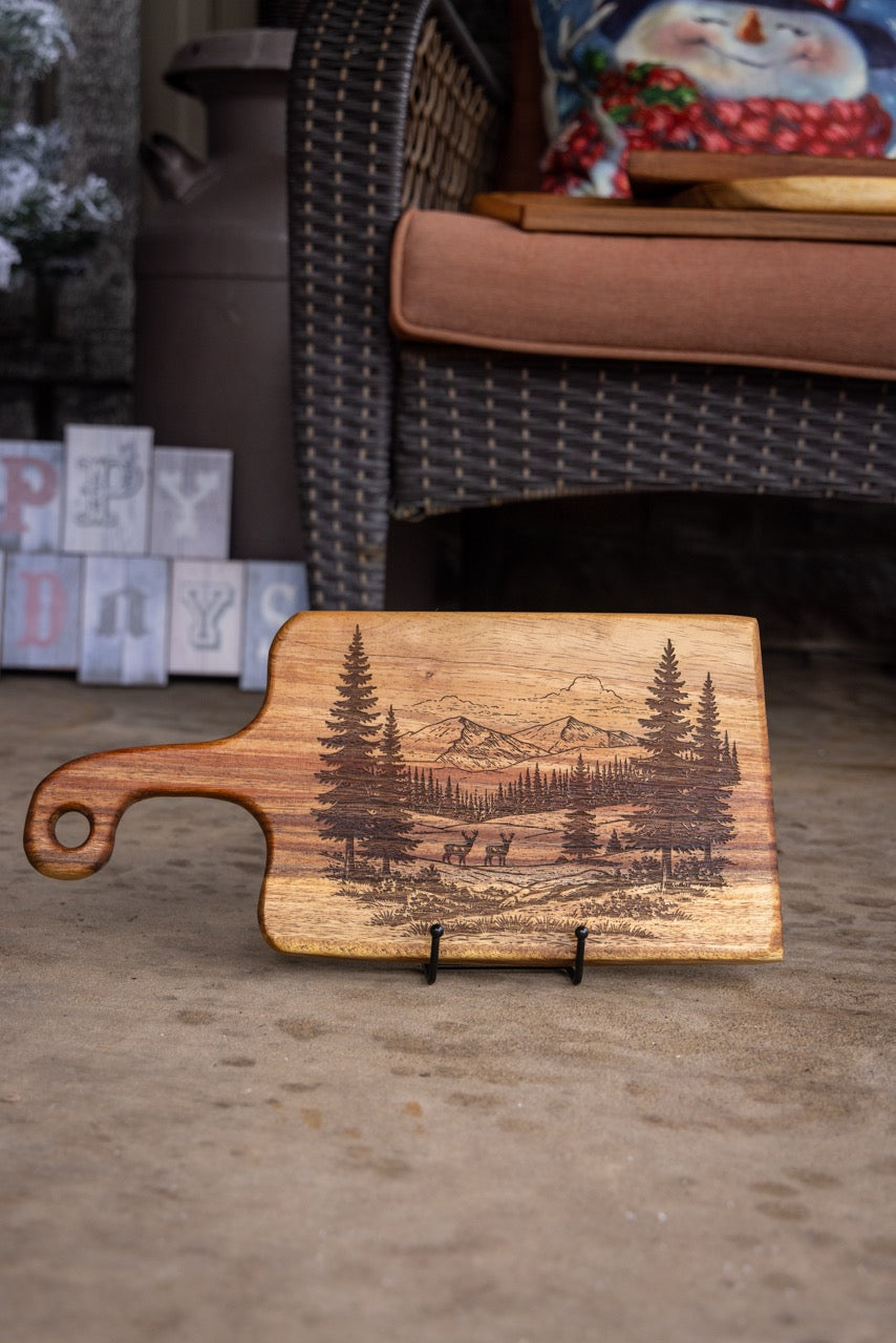 Rustic Deer Walnut Board