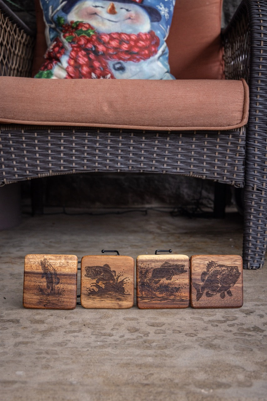 Bass Coasters (Set of 4)