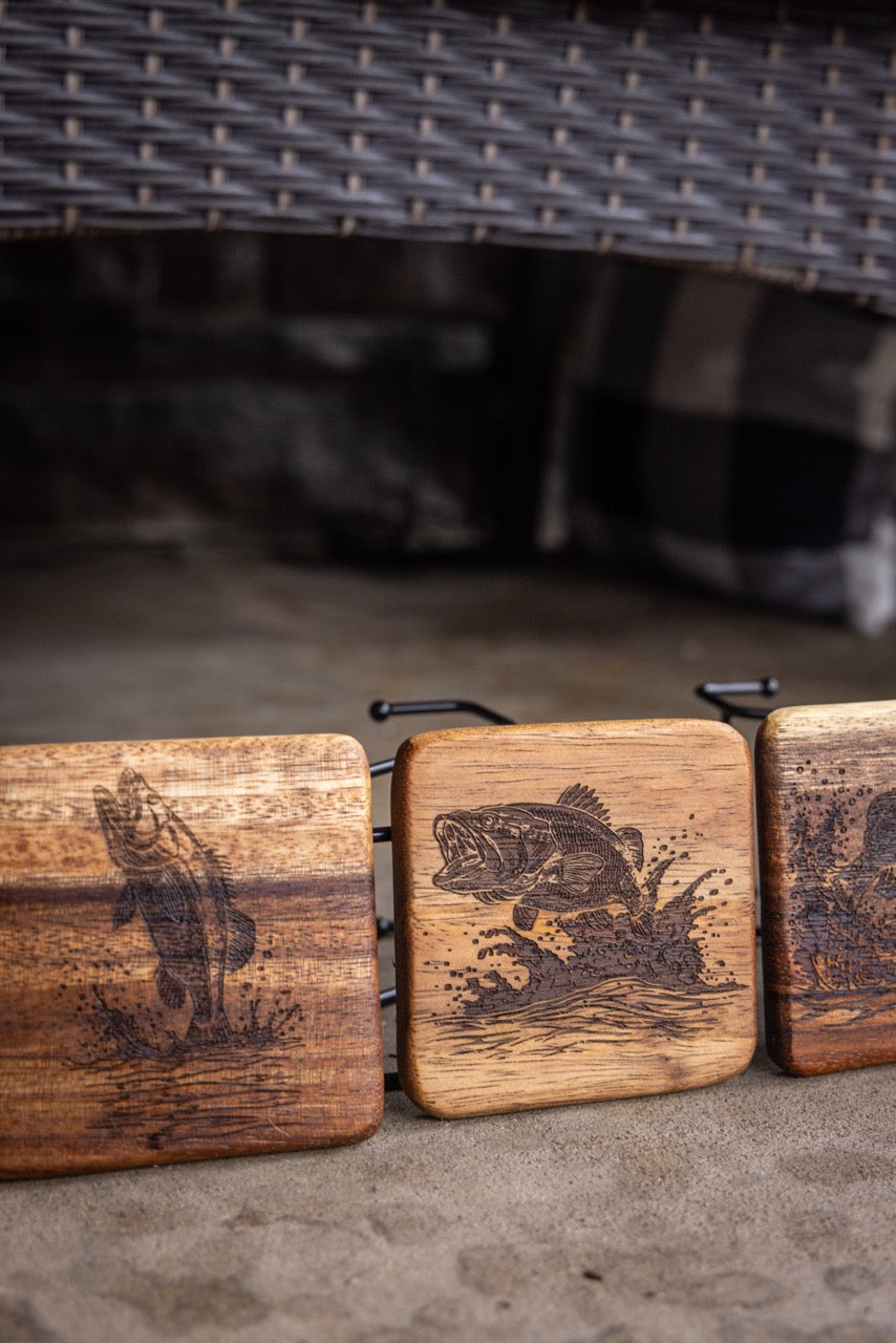 Bass Coasters (Set of 4)