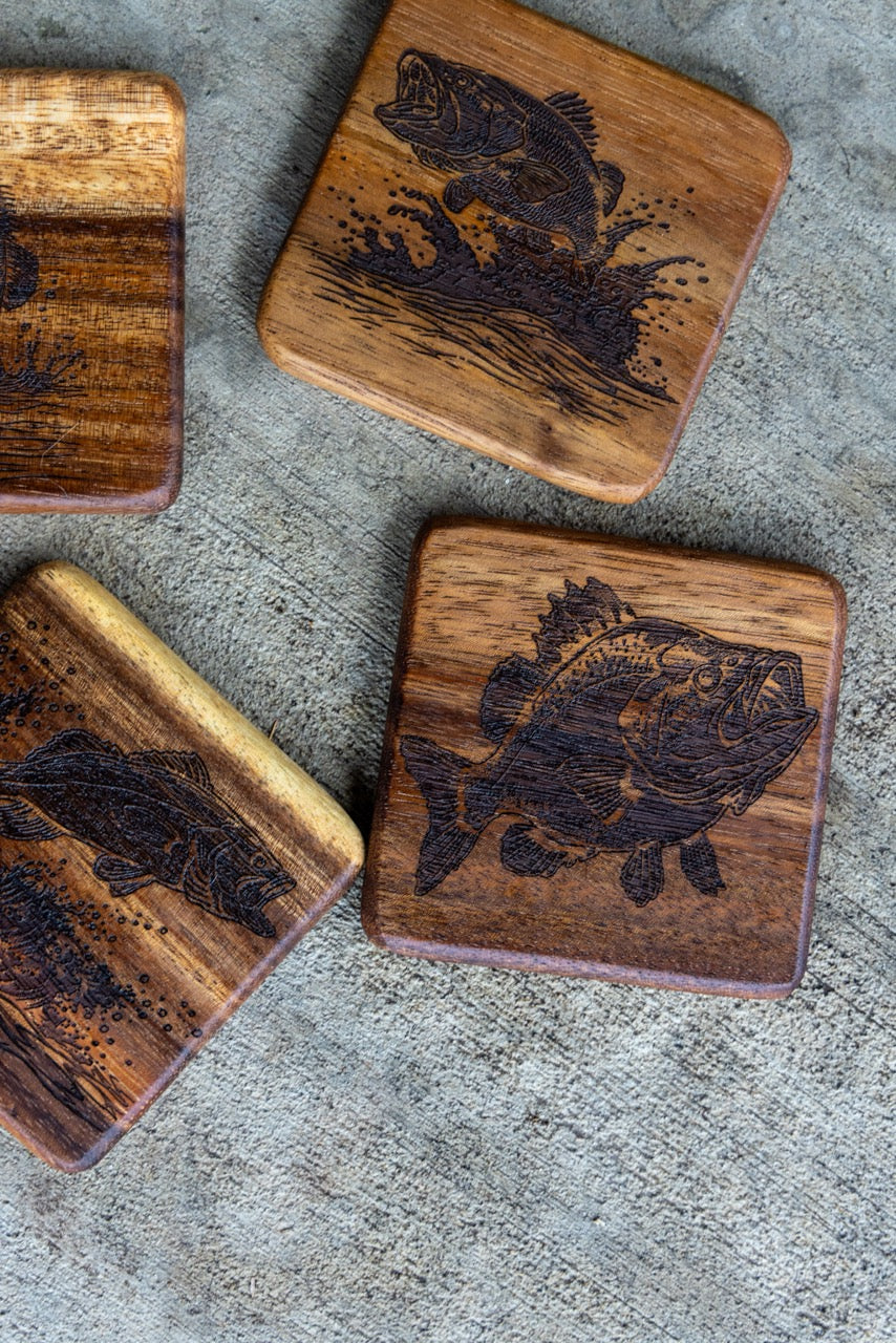 Bass Coasters (Set of 4)