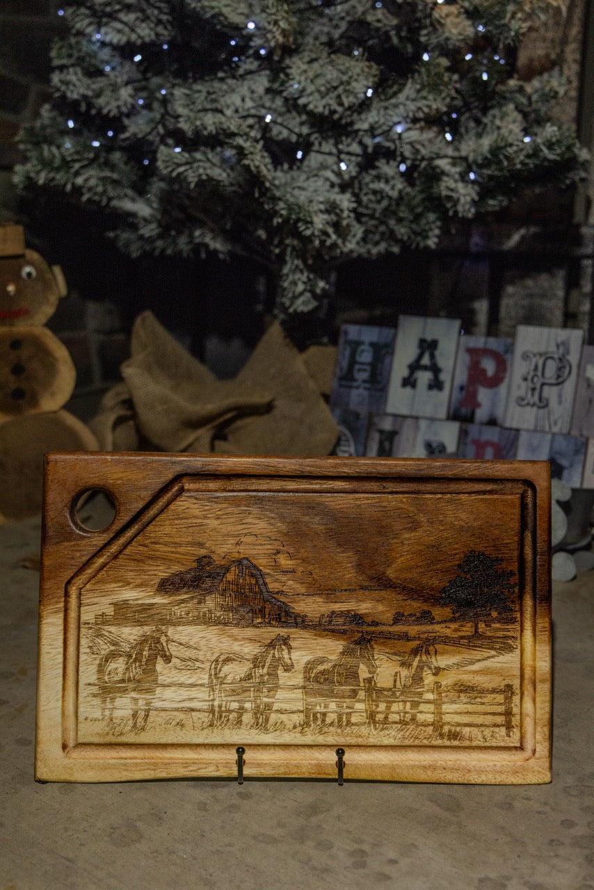 Wild West Serving Board